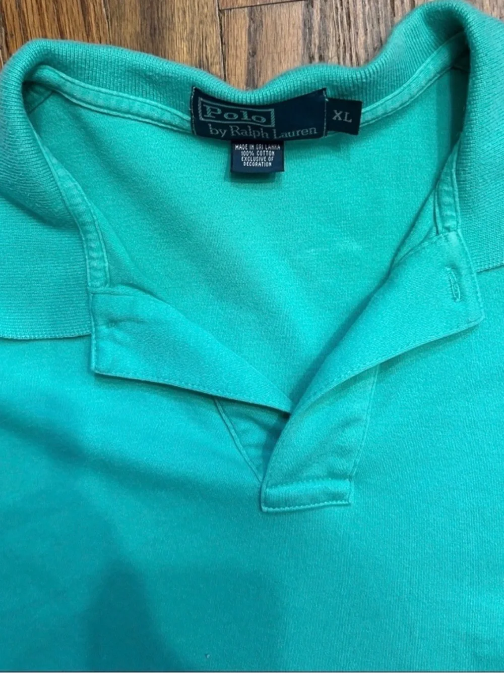 Ralph Lauren Men's Aqua Polo with Orange Pony